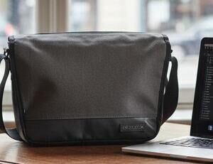 OGIO Laptop Messenger Bag Gray 16x11 Padded Shoulder Work School Travel